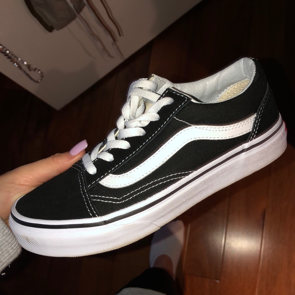 Brand new black and white vans
